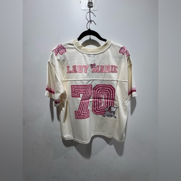 Disney The Aristocats Marie Women's Cropped Football Jersey - Picture 5 of 8